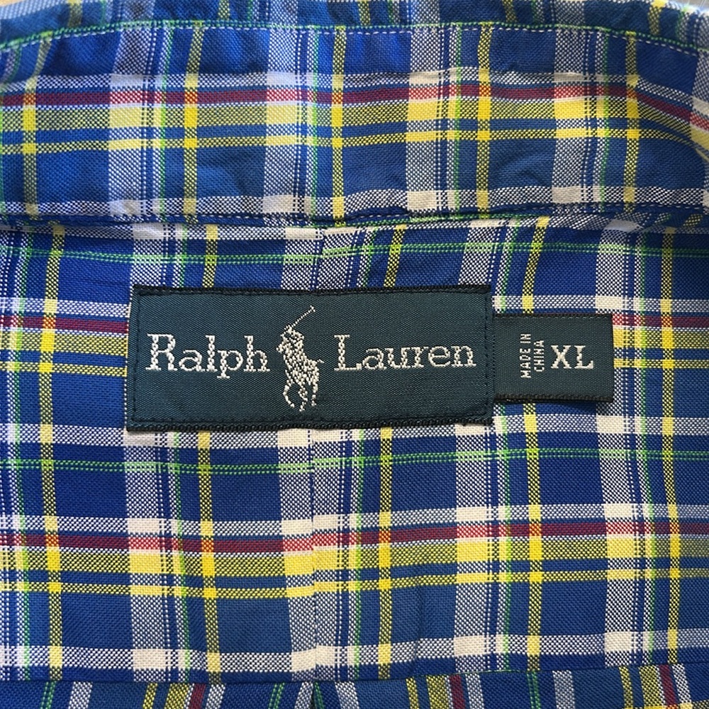 Ralph Lauren long sleeve button down collar shirt.  XL - Picture 7 of 7